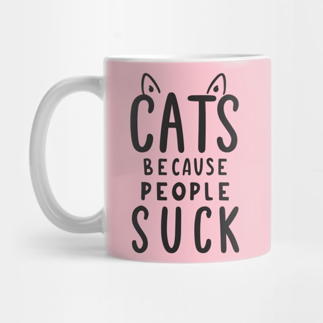 Cat because people suck by NomiCrafts